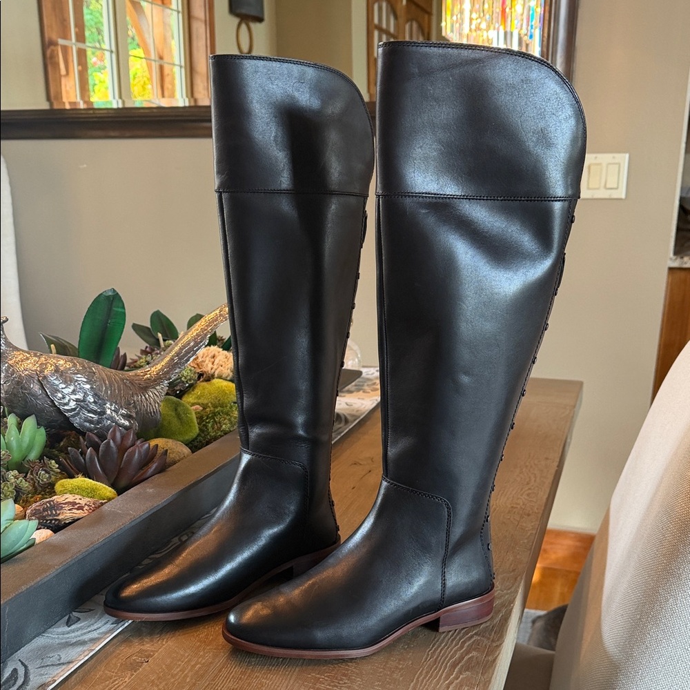 Franco Sarto Black Over the Knee Boots